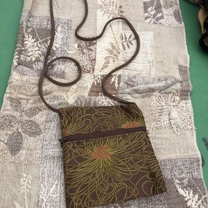 Small tapestry shoulder bag